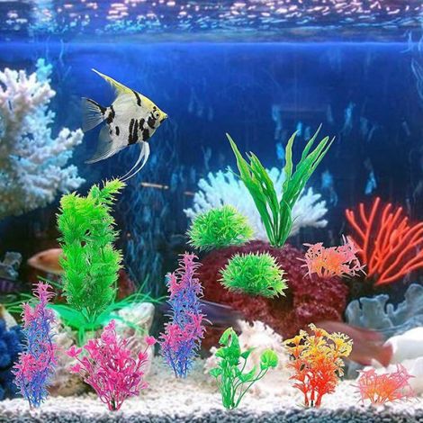 Decoration Aquarium Pnte Aquarium Artificielle Accessoires Aquarium Ménge et Assortissez Plusieurs Styles 9 (1/5)