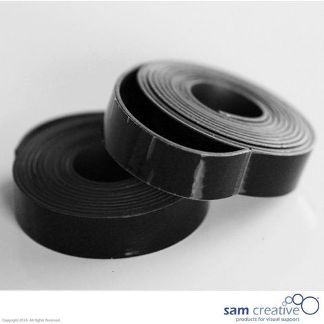 Whiteboard-Magnetband 10mm schwarz