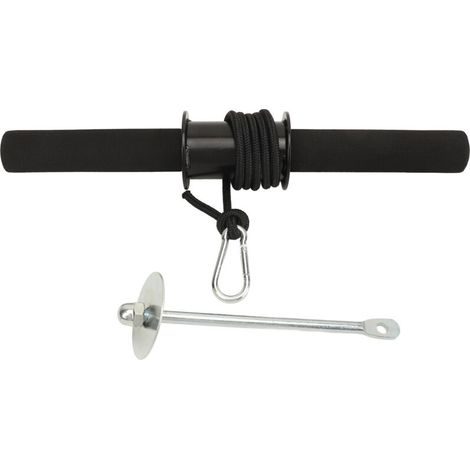 Rouleau de musculation pour avant-bras et poignets, corde lestée, équipement d'entraînement pour la musculation à domicile, accessoires de fitness. (1/5)