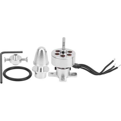 Moteur Brushless 3900KV Argent pour Avion à Aile Fixe et Quadrirotor Modélisme (1/5)