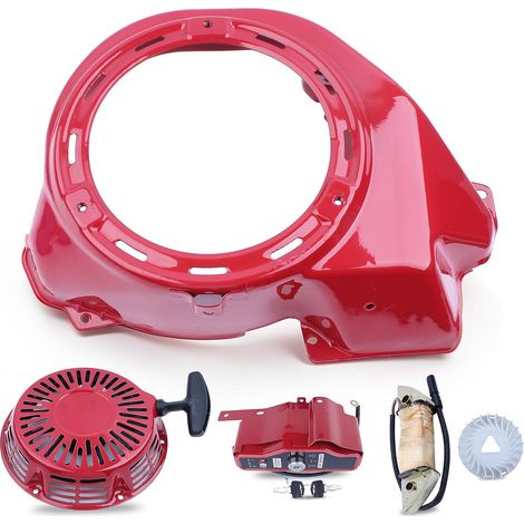 Kit de couvercle de capot de démarreur à tirette avec interrupteur d'allumage, pour moteurs Honda Gx340 Gx390 11Hp 13Hp, pièces 19610-Ze3-700Zb, 19511-Ze3-000, 28400-Ze3-W01Zp (1/5)