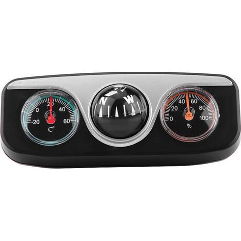 Eosnow 3 en 1 voiture camion tableau de bord Navigation direction boussole thermomètre hygromètre (1/4)
