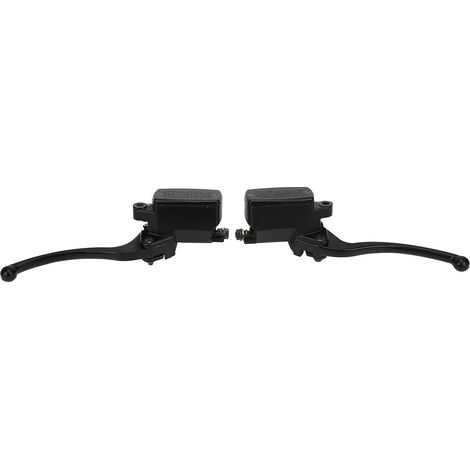 Levier de Frein Hydraulique, Maître-cylindre D'embrayage Noir pour Moto avec Guidon de 1, Matériau en Alliage D'aluminium, Pistons de 10 Mm, Compatible avec R1 R3 R6 Fz-07 (1/5)