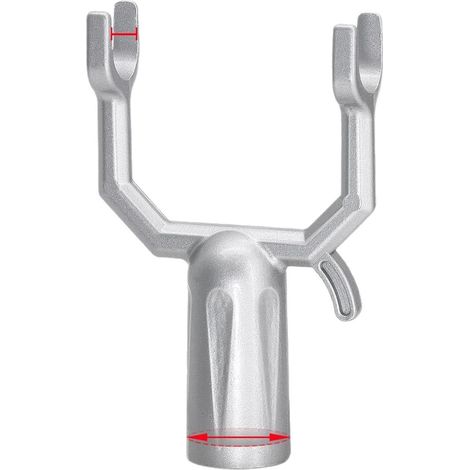 Lot de 4 supports métalliques argentés pour branches d'arbres, tuteurs solides pour arbres fruitiers et plantes de jardin (1/4)