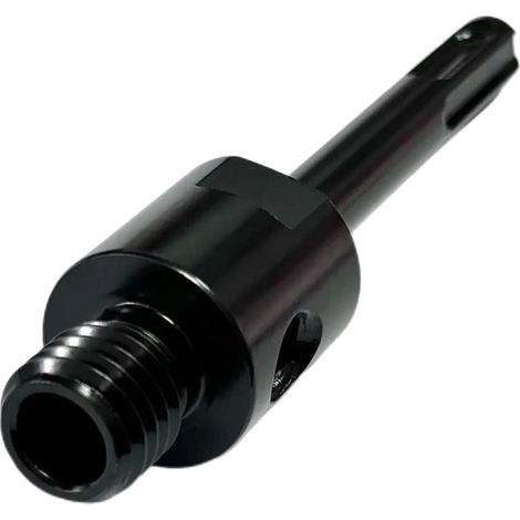 Trade-Shop Adapter (mit Loch) 5/8-11 auf SDS-Plus für Diamant-Bohrkrone Kernbohrer, passend für Bohrmaschinen mit SDS-Plus Aufnahmeschaft (1/4)