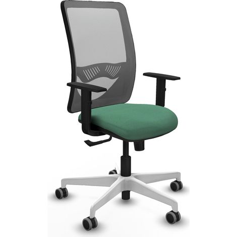 Chaise de bureau piqueras y crespo Zulema gris blanc confort (1/2)