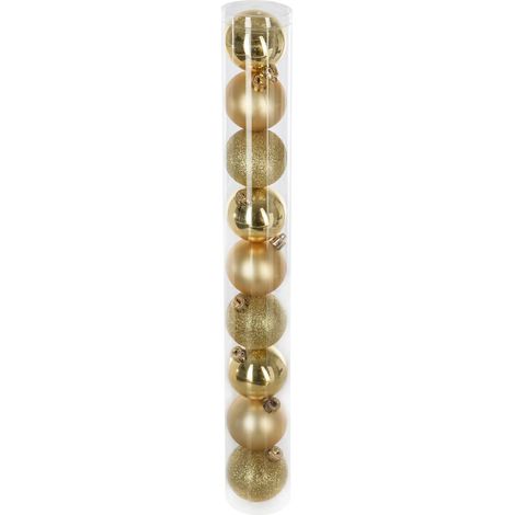 Set di 9 palline d.6cm oro - Feeric lights & christmas