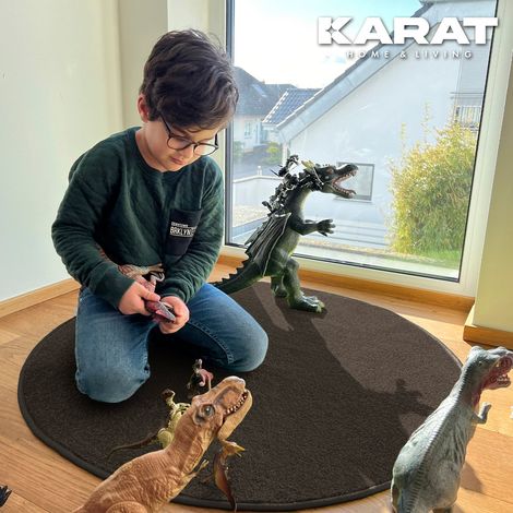Kinderspielteppich Crocodile Rund Schlamm 66 cm Durchmesser