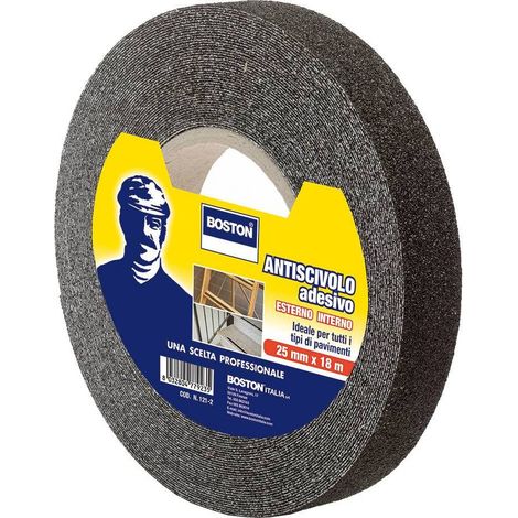 Boston Nastro Antisdrucciolo 25Mmx18M Nero