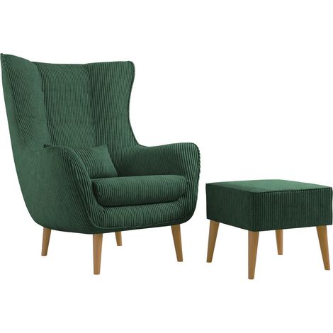 Sillón Comfivo Ulmus V, Poso 14, 106x80x95cm, Tapiz, Patas: Madera, 0 (1/5)