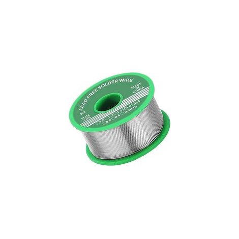 0,8 mm Lötzinn mit Flussmittel, 50 g, bleifreies Lötzinn mit Kolophoniumkern, Lötdraht für die Reparatur und zum Selberbauen von elektrischen und elektronischen Bauteilen (1/5)