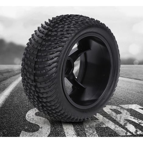 4 Pièces Jantes Universelles pour Pneus de Voiture RC 1/10, Noir, 85mm - Amélioration et Échange (1/5)