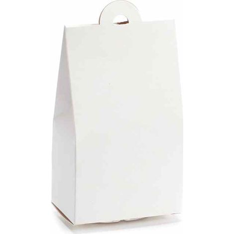 Boîtes en carton ivoire, lot de 25, 10 x 6 x H. 17 cm