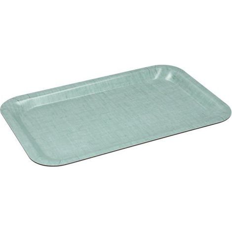 1 plateau rectangulaire vintage, vert rétro, résine thermodurcie, 28 × 18 cm, pour service café/apéf/décoration intérieure