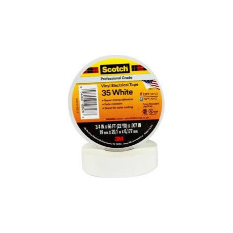 3M PVC Elektro-Isolierband 35 19mm x 20m weiß