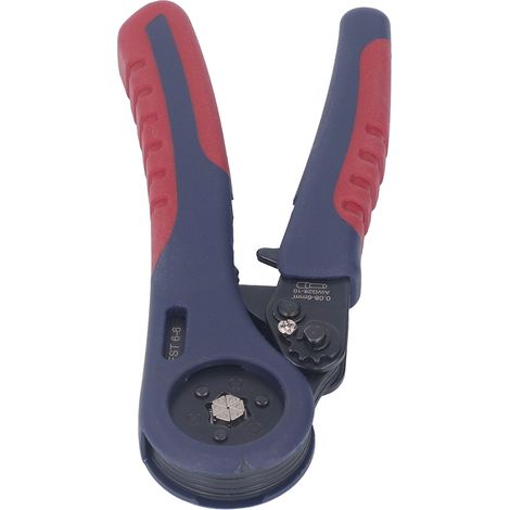 Pince à sertir automatique ergonomique pour manchons thermorétractables avec système de verrouillage (1/5)