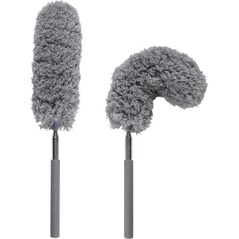 Duster, retractable for cleaning household appliances, furniture, sofas, refrigerators, stainless (1/5)