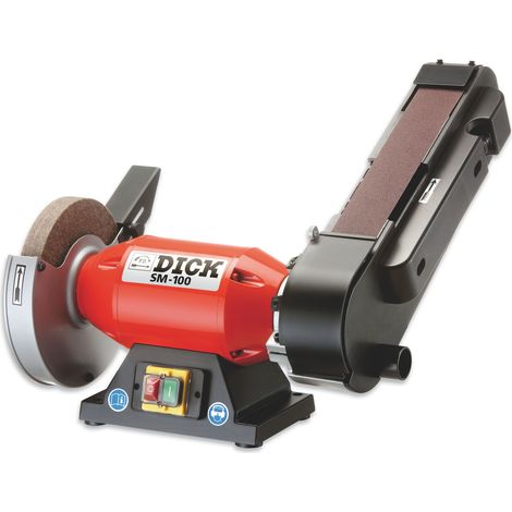 F. DICK Bandschleifmaschine SM-100 (Ballig- und Keilschliff, Filzpolierscheibe)