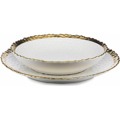 Set di 2 piatti Kati in oro bianco (1/5)