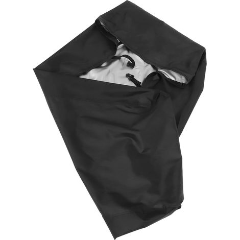 Housse de Tondeuse à Gazon Imperméable en Tissu Oxford Noir, Grosse Taille Réutilisable pour Tracteur de Jardin, Protection Extérieure la Poussière Pluie (1/5)