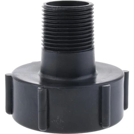Adaptateur de vidange pour rservoir IBC filetage 2 vers 1 pour tuyau (1/5)
