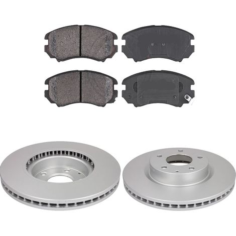 KIT FRENI ANTERIORI compatibile con HYUNDAI SONICA V (NF) - DISCHI + PASTIGLIE OEM: FDB1733, FDB4246 / 17676 /SOSTITUZIONE DIRETTA/BASSA POLVERE/SILENZIOSO (1/5)
