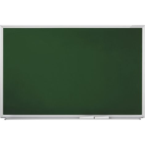 Tableau ardoise magnétique 1200 x 900 mm – Tôle d'acier laquée verte – Cadre aluminium – Facile à nettoyer et à installer – Magnetoplan