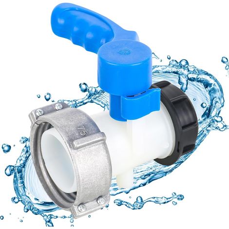 Adaptateur Universel IBC,Adaptateur pour Robinet d'arrêt IBC,IBC Robinet de vidange Universel,Vanne Papillon Adaptateur,pour Réservoir d'eau de Pluie, Réservoir IBC (75mm) (1/5)