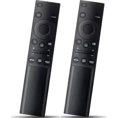 2er-Pack Ersatzfernbedienungen für Samsung – Infrarot-Fernbedienung mit Tasten für Netflix, Prime Video, Samsung TV Plus und Schnellzugriff. Kompatibel mit Samsung Smart-TVs. (1/5)