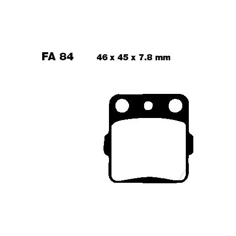 Pastiglie freno EBC FA084TT (set per 1 disco)