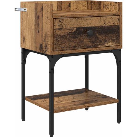 Maison Exclusive - Comodino Legno vecchio 40 x 29 x 60 cm Legno multistrato