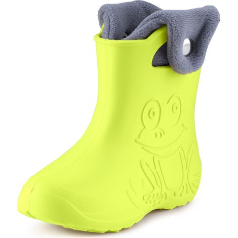 Ladeheid Bottes de Pluie en EVA Unisexe Enfant Fille Garçon LA-CA-04 (Citron Vert, 28/29 EU) (1/5)