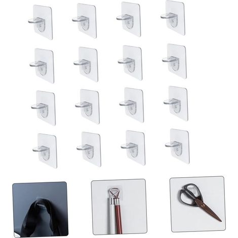 16pièces Support Étagère Support De Cloison Pour Meubles Et Lot De Crochets Pour Cloisons Et (1/5)