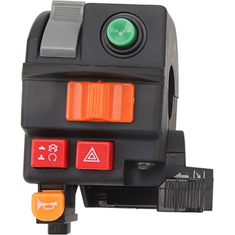 7/8" (22 mm) Motorrad-Lenkerschalter für Scheinwerfer, Blinker, Hupe, Warnblinker, Ein/Aus, Start/Stopp-Steuerung für ATV (1/5)