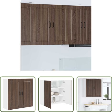 vidaXL Meuble de cuisine - Armoire de cuisine Chêne brun 80 x 31 x 80 cm Bois d'ingénierie (1/5)