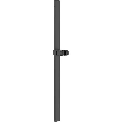 BARRA DESLIZANTE MINIMAL 700MM CON SOPORTE DE DUCHA DESLIZANTE NEGRO MATE