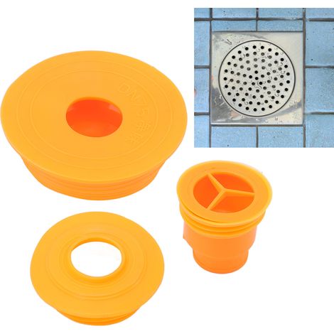 Kit de joint d'étanchéité pour canalisation d'égout, joint en caoutchouc anti-odeurs avec bouchon d'étanchéité de 50 mm, noyau désodorisant pour siphon de sol, bouchon de vidange de 75 mm (1/5)