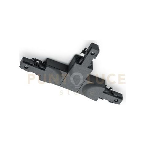 DUOLINE RACCORDO A " T " NERO TERRA A SX+SX L. 16CM X H. 10CM PER SISTEMA BINARIO