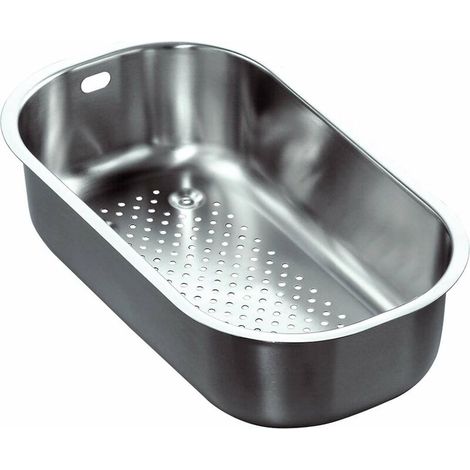 Franke Accessoires - Plateau perforé pour éviers, 165x306x77 mm, inox 112.0040.691 (1/4)