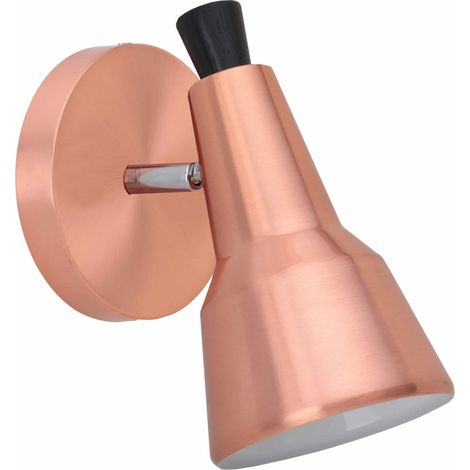 Applique murale cuivre cloche orientable E14 10W Auletta (1/2)