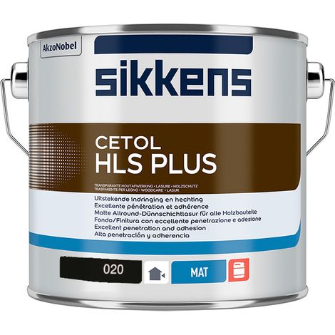 Sikkens Cetol HLS Plus Woodstain Paint - 2.5 Litre - Ebony (020)