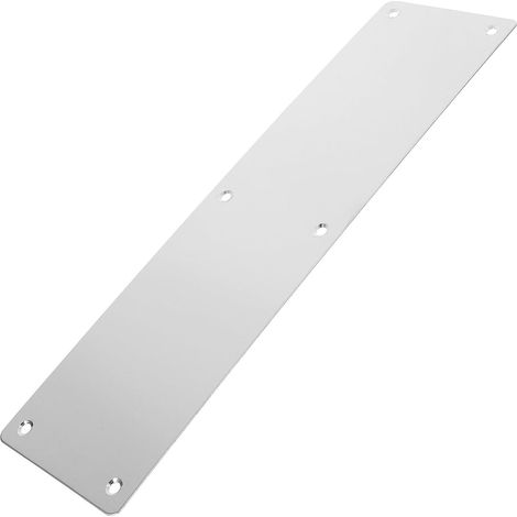 Plaque de poussée porte Healeved en acier inoxydable argenté, robuste et facile à installer, pour
