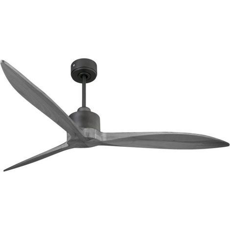 Modulo Latino Slim - Super destratificateur et ventilateur DC 166 cm noir pales bois gris idéal 30 à 60 m² (1/5)