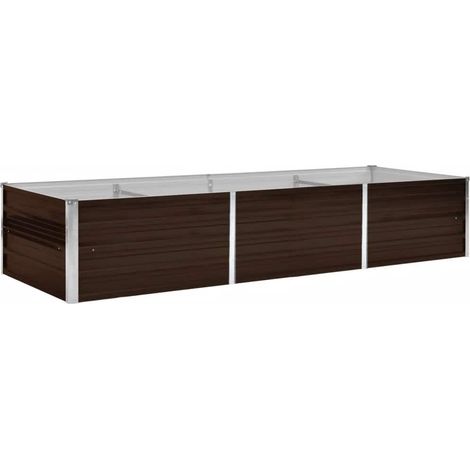 Maison Exclusive - Garten-Hochbeet Braun 240 x 80 x 45 cm Verzink (1/5)