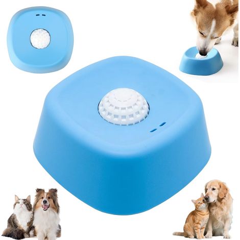 Tapis de léchage pour chien et chat Jouet éducatif et d'intelligence avec balle rotative pour alimentation lente Distributeur de friandises liquides Bleu (1/5)