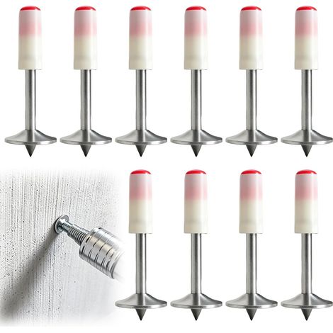 400 Pièces Clous pour Pistolet à Clous – 7,3 mm Mini Clous en Acier pour Béton, Clou Ronds Manuels pour Nail Gun, Murs en Béton, Feutre de Toiture et Cloueuse Électrique (400 Pièces) (1/5)