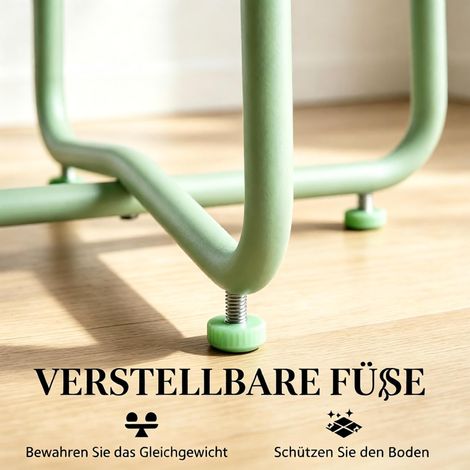 Table basse de jardin en métal, piètement croisé pour terrasse de salon, design moderne (1/5)
