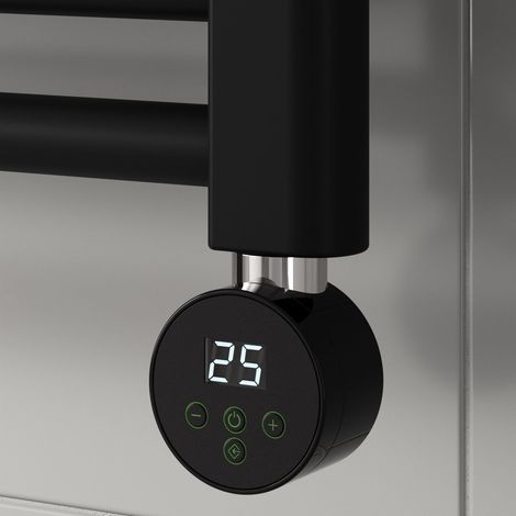 Reina Mini Round Thermostatic Element 300W - Black