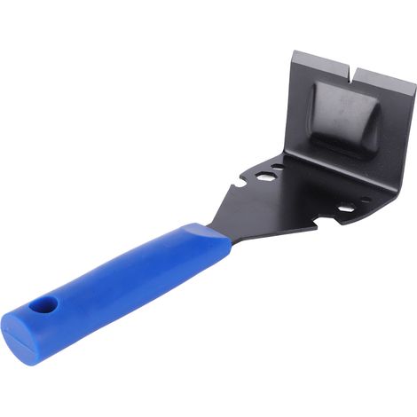 Décolleur de plinthes en acier inoxydable multifonction, outil compact pour retirer carrelage et moulures, bleu (1/5)