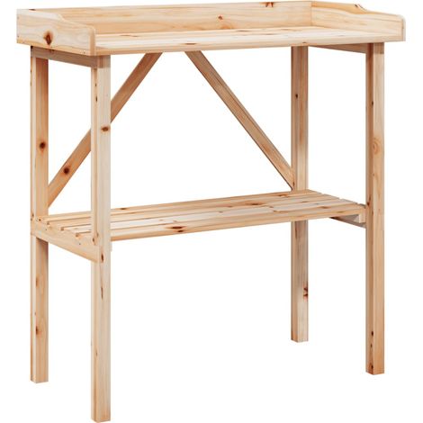 Maison Exclusive - Tavolo Piante con Ripiano 78x38x,82,5cm Legno Massello di Abete